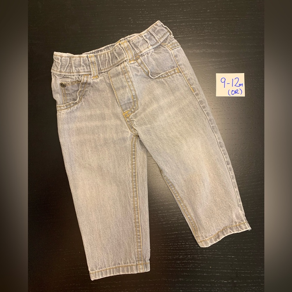 ⭐️2/$8.00⭐️ Carter’s 12m Grey Jeans with Elastic Waistband